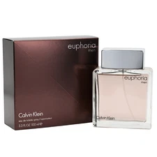 EUPHORIA MEN Calvin Klein 3.3 / 3.4 oz EDT Cologne for Men NEW IN BOX