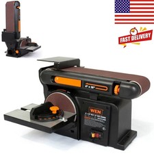 4.3Amp 4x36-In Belt/6-In Disc Sander Electric Bench Belt Sander w/Cast Iron Base