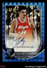 2025-26 Bowman Chrome Blue Geometric Refractor Zach Edey AUTO GRIZZLIES 009/150