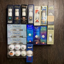 Lot Of 49 Vintage Golf Balls New Mixed Titleist Spalding Pinnacle Wilson Strata