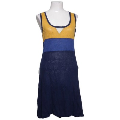 Version Originale, Kleid, Größe: M, Blau/Gelb/Mehrfarbig, Leinen, Streifen #omt