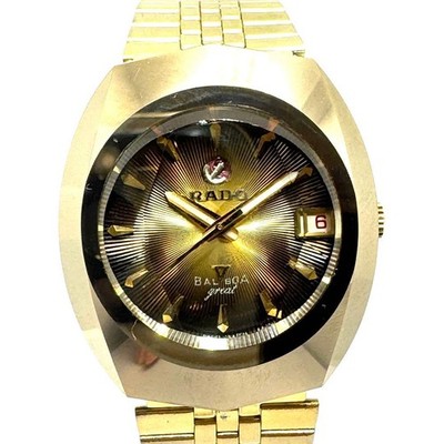 Rado Balboa Automatic Watch ETA2824 Cal. Brown Dial Date Hack Vintage 1940s