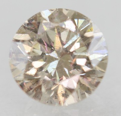 0.52 Carat Top Brown VS1 Round Brilliant Natural Enhanced Diamond 5.13mm VIDEO