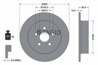 2X Pagid Bremsscheibe 54357NC FüR Toyota Avensis Vvt ZZT250_ ZZT250R ZZT251_