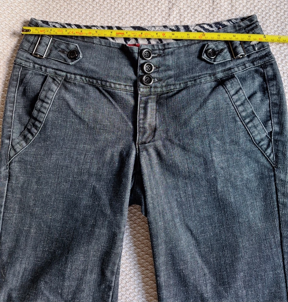 Один 5 один женщин середины подъема размер 6 темно стирка джинсовой ткани Jean шорты (талия 30») - Изображение 4 из 4