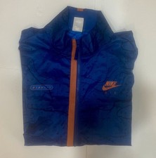 Nike Men’s Size XL Air Jacket Water Resistant Blue Orange Lightweight Zip Up