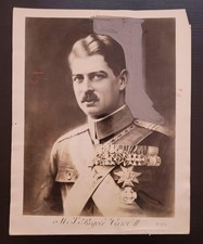 1930 King Carol II of Romania Original 8x10 Press Photo Plymouth Radio Address