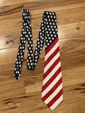 American TIE Patriotic Flag USA Stars Stripes Steven Harris Mens NeckTie Casual