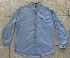 Vintage Levi Dockers Khakiware Long Sleeve Blue Button Up Pocketed Shirt