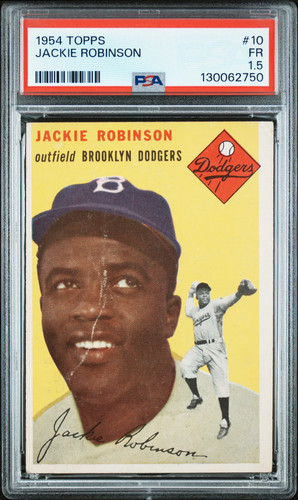 1954 Topps Jackie Robinson #10 PSA 1.5