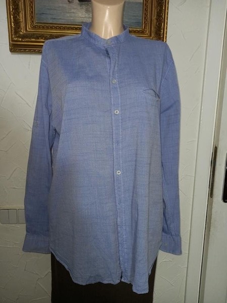 Men Bugatti Shirt Blue Cotton 42 / XL / 50 #6B4M