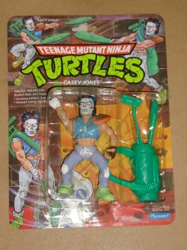 Teenage Mutant Ninja Turtle 1st Run Casey Jones Rare Unpunched M.O.C.