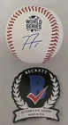 Freddie Freeman Signed 2021 Official World Series Baseball Braves Beckett Auto