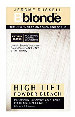 Jerome Russell B-Blonde High Lift Powder Bleach Sachets Light to Dark Brown Hair