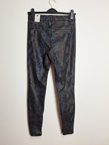 ZARA Trafaluc Snake Print Faux Leather Legging Trousers Size Medium Brand New - Picture 9 of 16