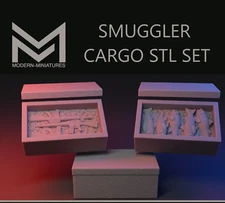 Ultra Modern Miniatures Smuggler Cargo Set Scenery Props Spectre Zona Alfa RPG