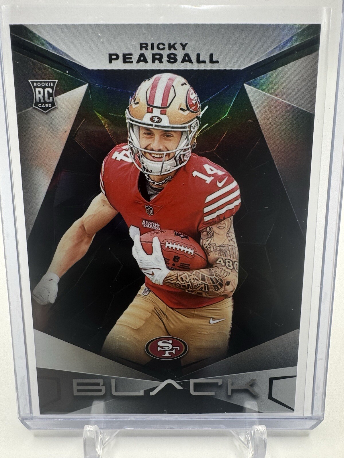 RICKY PEARSALL 2024 Panini Black Base RC Rookie Card #183 San Francisco 49ers