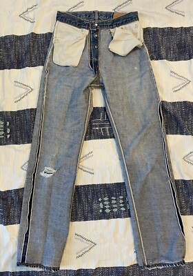 Vintage 60s 70s Levi's 501 Big E Selvedge 1960s 26 X 28 LEVIS #6