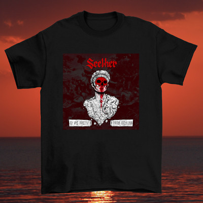 Si Vis Pacem Para Bellum Seether Black Cotton T Shirt Full Size S-5XL