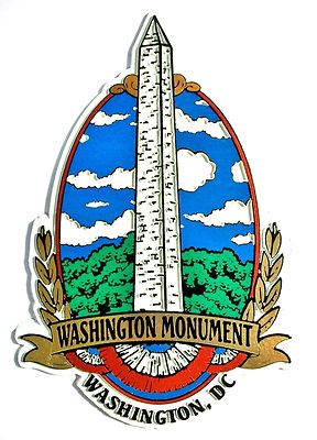 Washington Monument Washington D.C. Oval Fridge Magnet