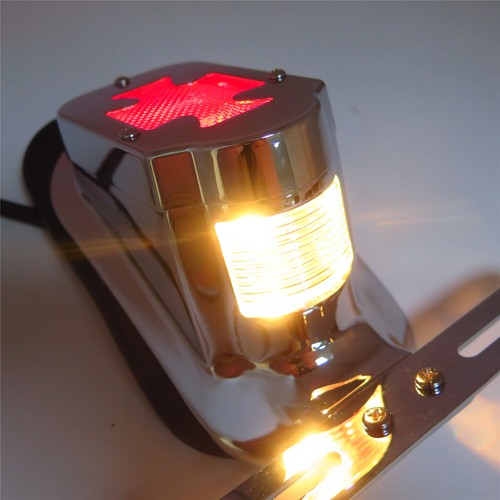 Maltese Cross Tail Light for Harley Tail Light Iron Cross Brake Light
