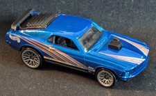 Hot Wheels Mustang Mach 1 Die Cast 1:64 Blue 1998