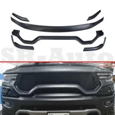 For Dodge Ram Trx 1500 2021-2024 Carbon Front Engine Cover Grill Grille Trim ABS