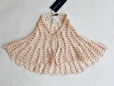 Hakka Kids  Baby - Girls Cotton Light Pink Crochet Shawl - Medium