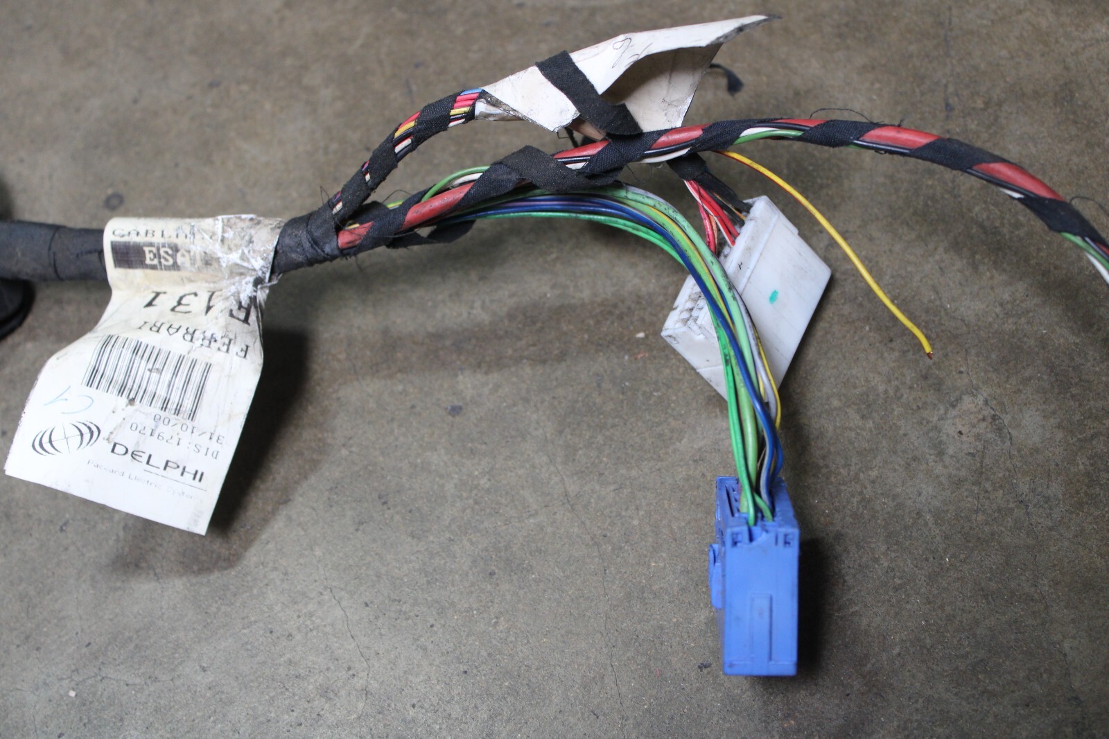 Ferrari 360, LH, Rear Body Wiring Harness, Dmg, Used, P/N 179170 s/c 200846