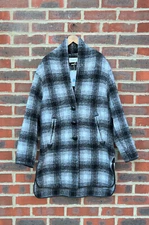 Isabel Marant Étoile Ladies "GABRIE" Check Plaid Wool Coat UK10 US6 EU38 MEDIUM