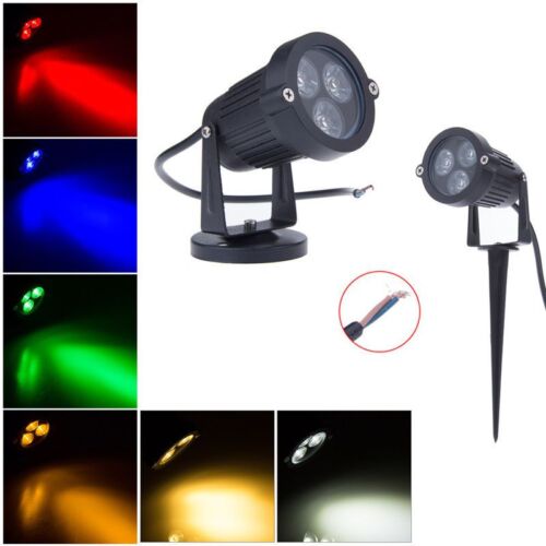 6 Color 9W LED Landcape Light Garden Yard Path Walkway Flood Spot Wall Lights    - Picture 1 of 14