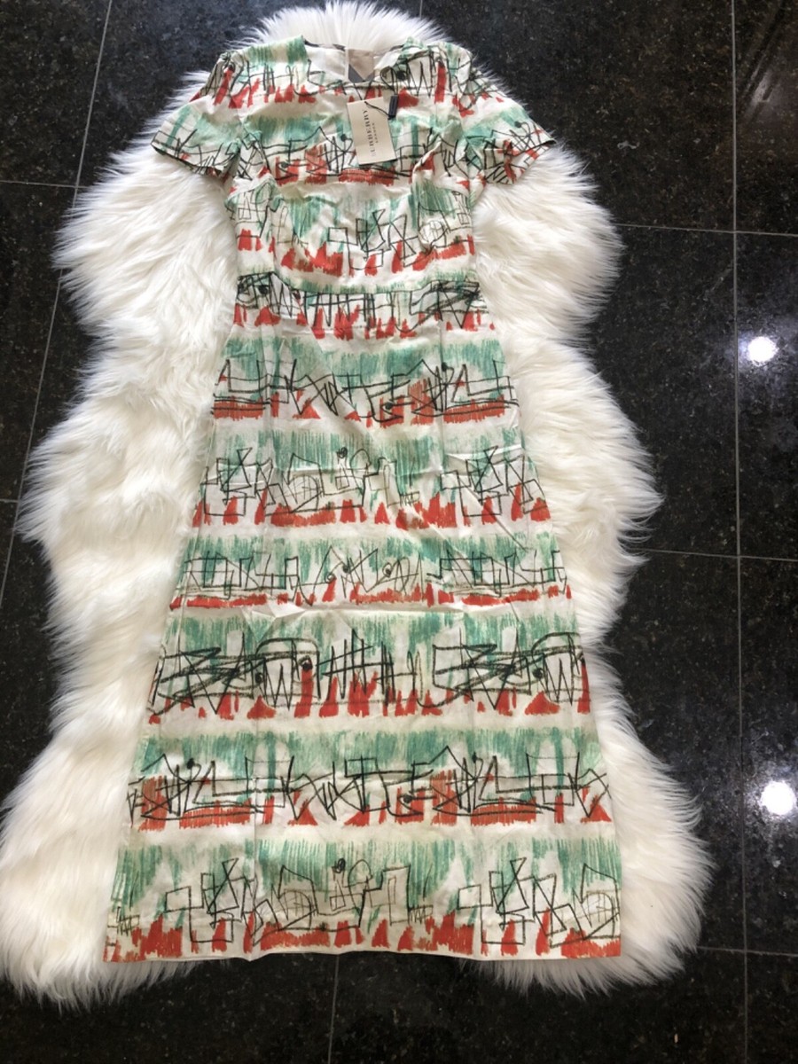 burberry maxi dress NWT Burberry Printed Maxi Dress size 8UK