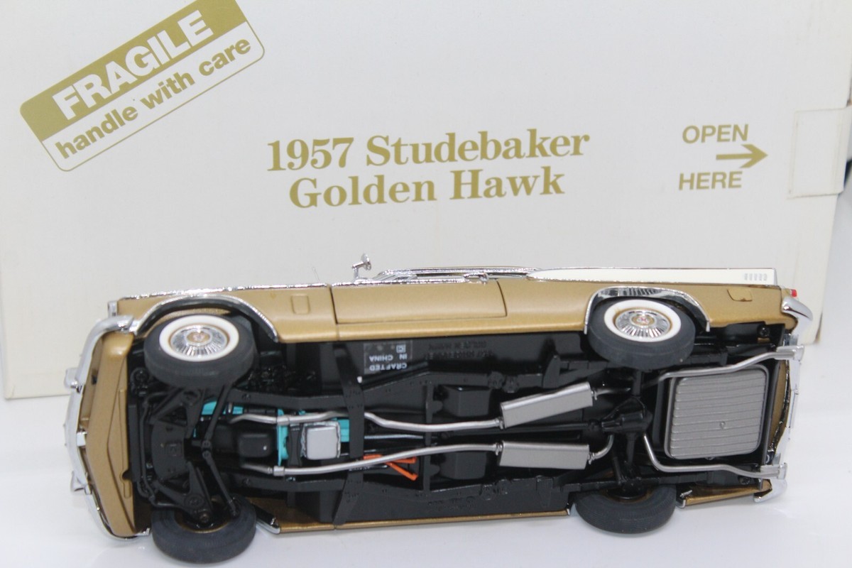 BEAUTIFUL DIECAST 1957 STUDEBAKER GOLDEN HAWK by DANBURY MINT in