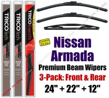 Wipers 3pk Premium Front Special Rear fit 2005-2015 Nissan Armada 19240/220/12B