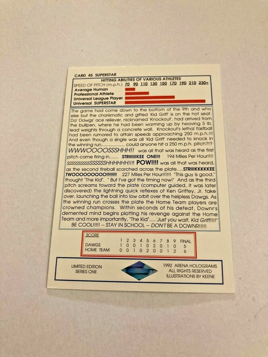 ケングリフィーJr.ランダムカード⑤ Amazon.com: 1991 Score 100 Superstars Baseball Card #5 Ken