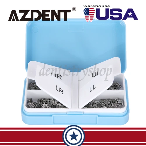 50 Sets AZDENT Dental Orthodontic Buccal Tube 1st Molar Roth 022 Bondable Tube