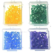 400 Pcs Dental Disposable Plastic Wedge With Holes Wave Poly-Wedge L/M/S/SS
