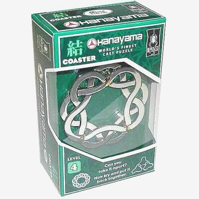 BePuzzled 30844 Hanayama cast puzzle coaster level 4 NEW IN MINT UNOPENED BOX