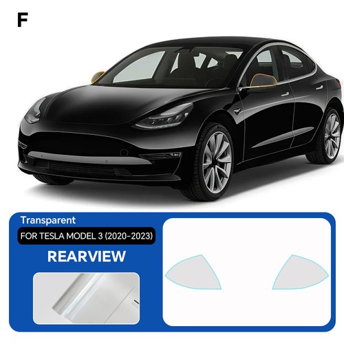 Película de protección de pintura precortada para espejo retrovisor PPF TPU para Tesla Modelo 3 2017-2023 - Imagen 2 de 20
