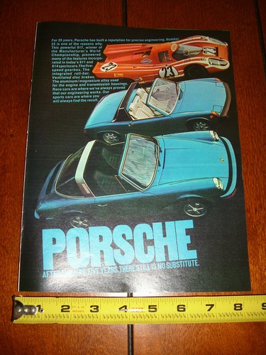 1975 PORSCHE 914 911 ORIGINAL AD - Picture 2 of 3