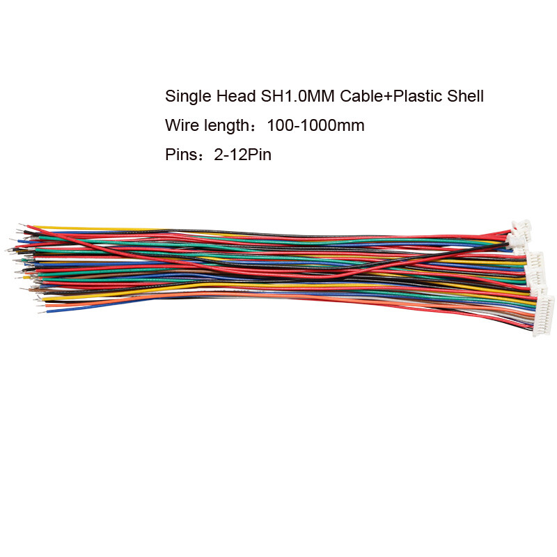 SH1.0MM Cable 2~12P 100~1000mm Single Head 28awg Electronic Wire ...