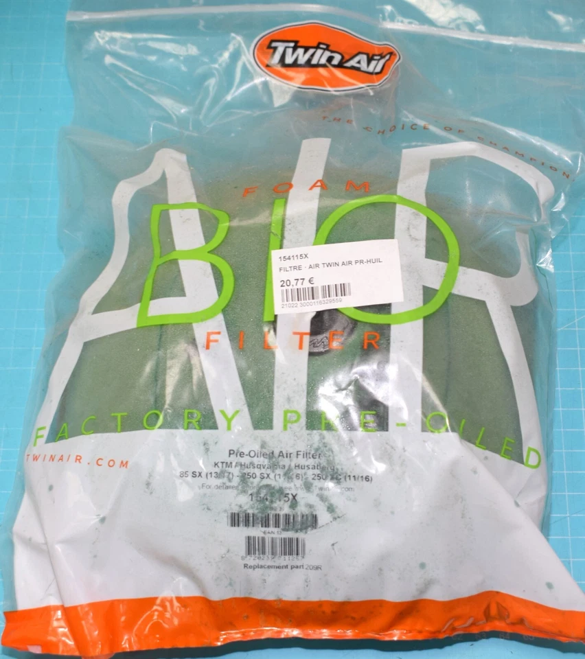 1 filtre à air pré-huilé TWIN AIR KTM SX 125 144 150 250 SX-F 250 350 450 11/15 - Photo 1/1