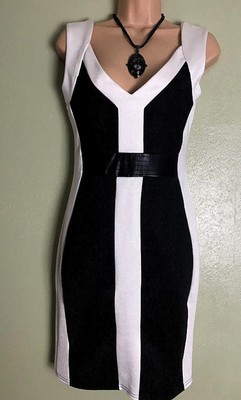 lipsy black and white dress