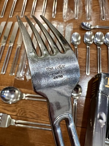 Tools Of The Trade/The Cellar Stainless Japan Flatware DUKE 72 Pieces - Picture 8 of 10
