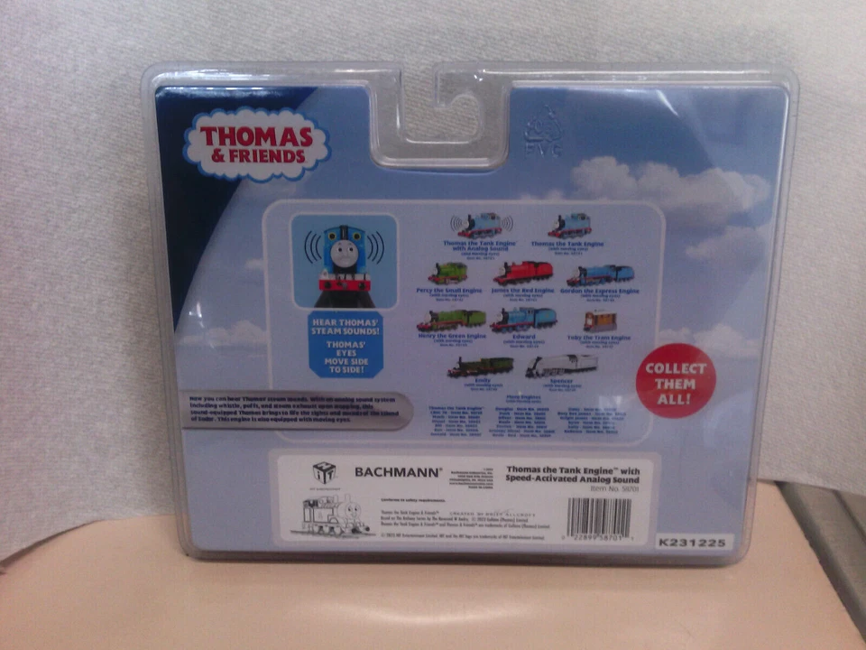 Bachmann Trains Thomas and Friends Analog Sound Tank Engine 58701 HO/OO 2023 New - Image 2 of 4