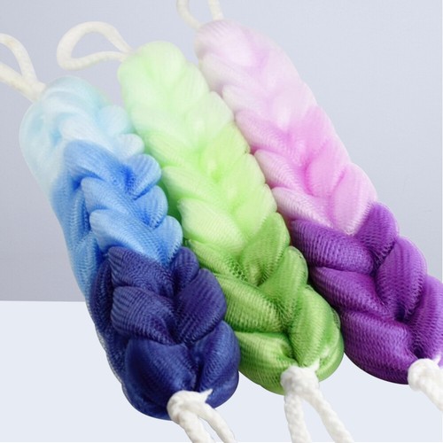 Back Scrubber Puff Exfoliating Shower Sponge Mesh Pouf Handheld Body Brush Pouf - Bild 4 von 11