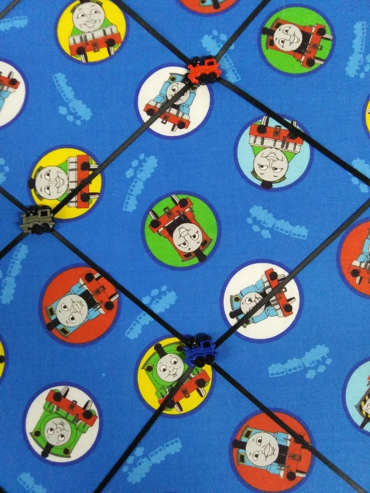 Thomas the train linen bulletin memory board. - Image 3 of 4