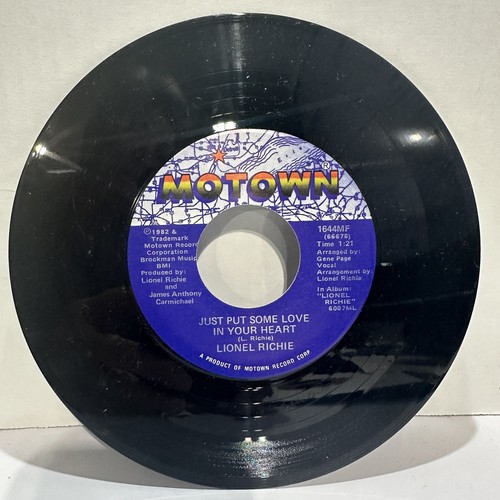 Lionel Richie – Truly / Just Put Some Love In Your - Motown 1644MF 45RPM 1982 - Picture 3 of 3