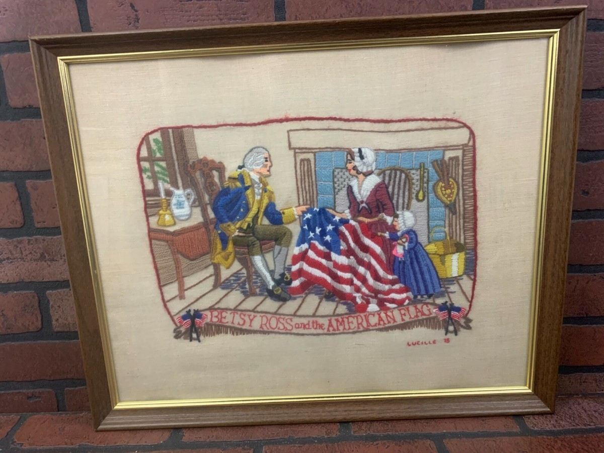 Bandiera Storica Betsy Ross 12x18 Poliestere Con Manica E Supporto Da Giardino