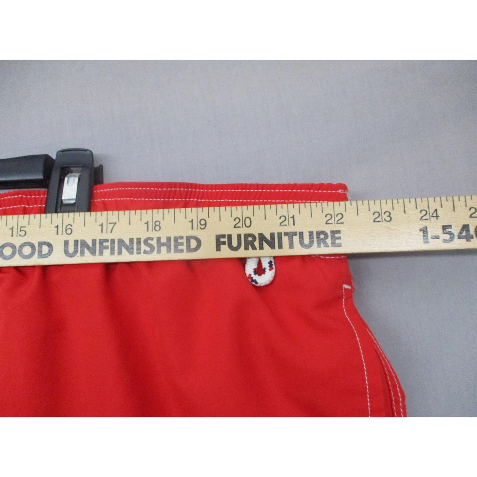 Lands' End Red Drawstring Swim Trunks Mens Shorts Size XXL - Image 3 of 4